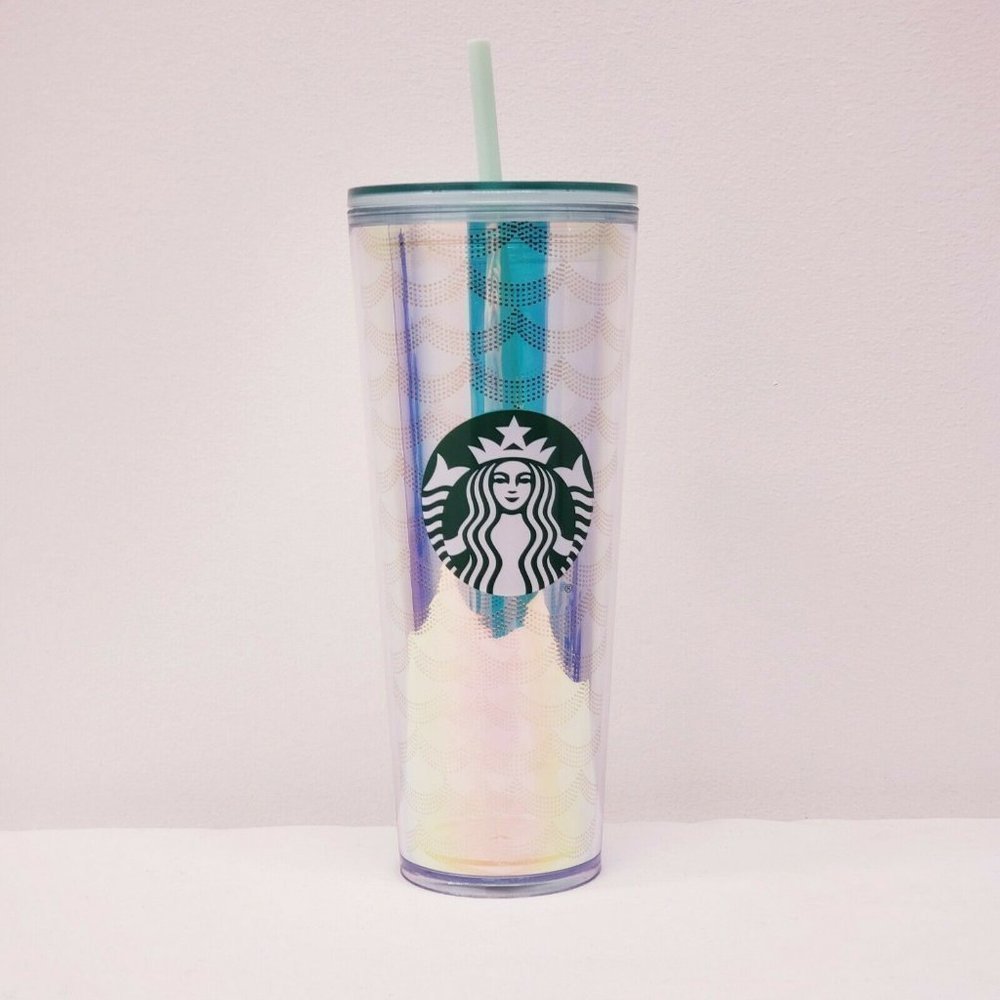 Starbucks Acrylic Iridescent Rainbow Siren Scales - Picture 1 of 6